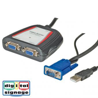 Répartiteur vidéo VGA portable, 250MHz 