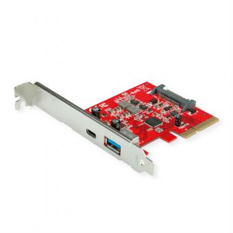 Carte PCI-Express, USB 3.2 Gen 2, 1x USB A + 1x USB C 