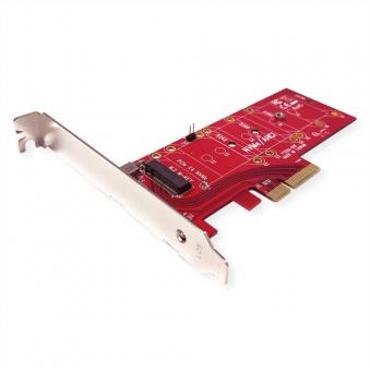 PCIe Adaptateur, PCIe 4.0 x4 3.3V5A, pour PCIe-NVMe M.2 110mm SSD 