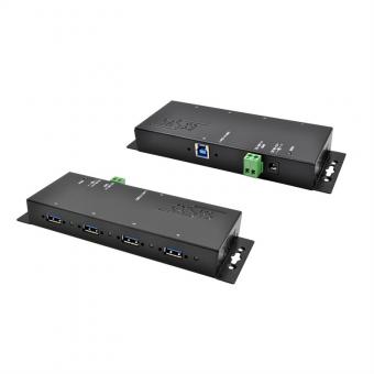 Hub USB 3.2 Gen1métal à 4 ports, protection de surtension 1, EX-1183HMVS-2 