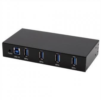 EX-11234HMS HUB 4 ports USB 3.2 Gen 1 Din-Rail Kit et mur VIA VL811+ Chipset 