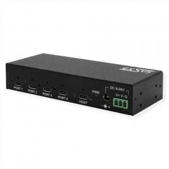 EX-12294HMS Hub métallique USB 3.2 à 4 ports 4x C 