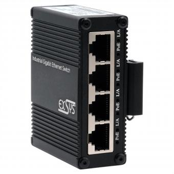 EX-62021PoE-P : micro-commutateur industriel Gigabit à 5 ports avec fonction « pass-through », non géré 