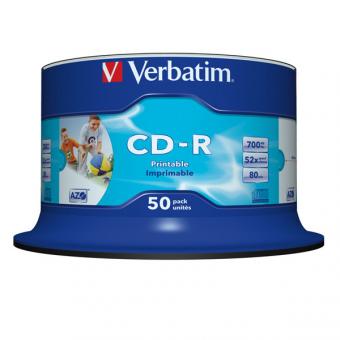 CD-R, tour de 50, imprimables, 52x 