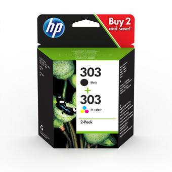 HP 3YM92AE, Nr. 303/303, Combopack (noir, couleur) pour HP-ENVY Photo 6220 / 623 