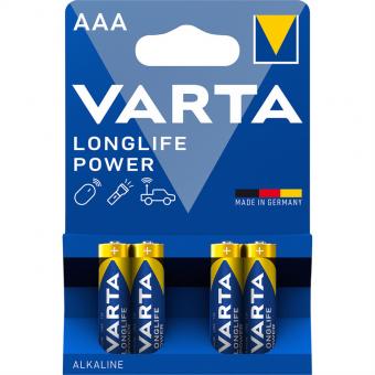Batterie Micro, AAA, LR03,4er, 1,5V, 1220mAh, Longlife Power 4 Zellen per 