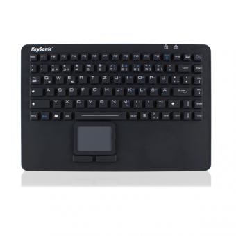 KeySonic KSK-5230 IN Industrie Tastatur mit Touchpad, schwarz, wasserdicht IP68 