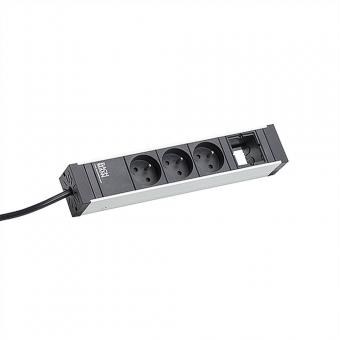 UNIVERSAL 3xUTE 1xCM courant 3,0m CEE7/7 