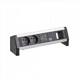 DESK 2xUTE 35° 1xUSB Charger 1xCM courant 1,0m GST18 