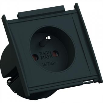 KAPSA XXS 1xUTE sw Strom 2,0m CEE7/7 