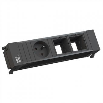 POWER FRAME 1xUTE 2xCM Kunststoffprofil schwarz 
