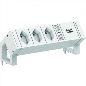 DESK 2 white 3xCH 0° 0,2m GST18 RAL9010 