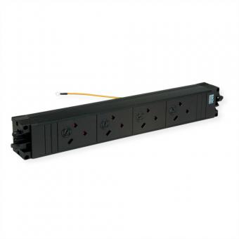 STEP BASE 4xUK 45° 3,15A GST18, noir 