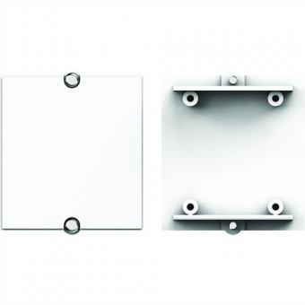 Cadre aveugle avec dôme à visser blanc 