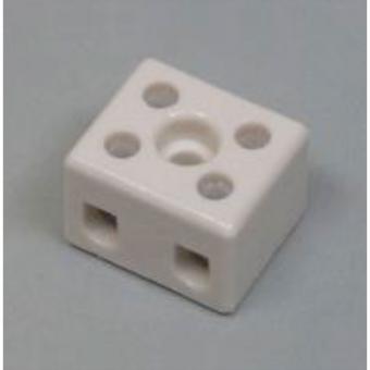 Borne à douille céramique 4mm² 2 pôles 