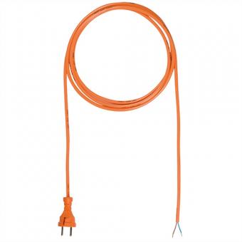 Câble d'alimentation PUR 2x1,00 5m orange, H05BQ-F 24G/AEH 