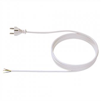 Zuleitung H03VV-F 3G0.75 1,5m, weiß, einzel verpackt 