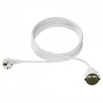 Câble d'extension, prise de sécurité 230V, 4m, blanc 