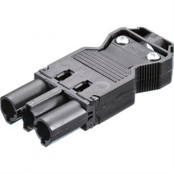 Gerätestecker GST18/3 schwarz 