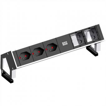 DESK2 3xCH T13 90° 2xCM, Strom 0,2m GST18 RAL9010, Großbritannien 