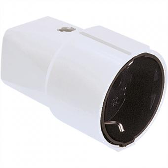 Schutzkontaktkupplung zentral, weiß 