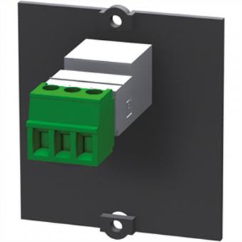 Rahmen Miniklinke 3,5mm Stereo, Schraubklemme 