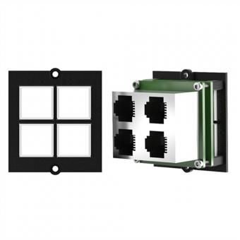 Cadre 4 boutons 4xRJ11 