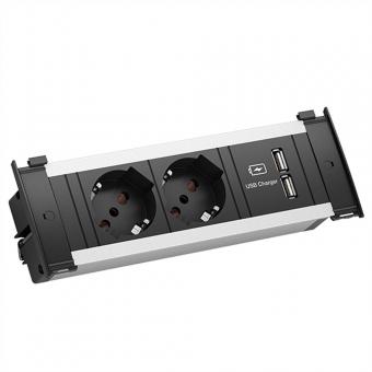 KAPSA S 2xP40 USB Charger, Strom 2,0m AEH Italien 