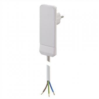 Flat Plug CEE7/7 weiß, 1,5m 10cm AEH 