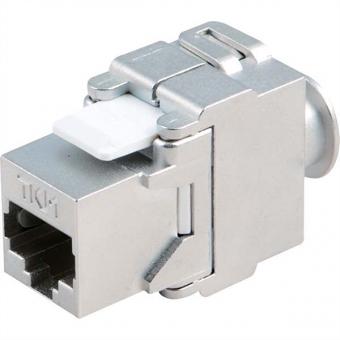 Keystone Kat. 6a, STP Kupplung, RJ45, geschirmt, silber 