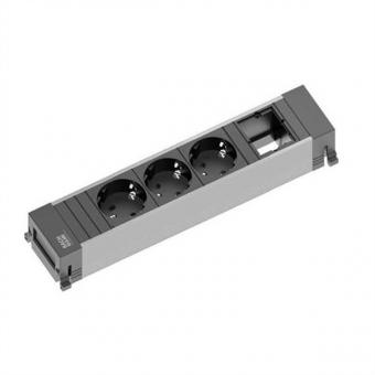 POWER FRAME COVER Medium, 3x Schutzkontakt, 1x ABD 