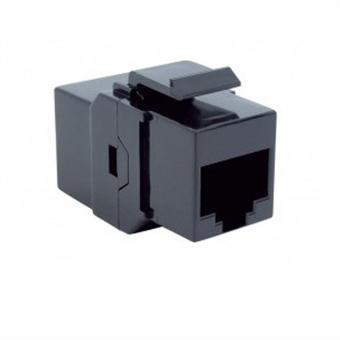 Keystone Kat. 6 UTP, Kupplung RJ45, ungeschirmt, schwarz 
