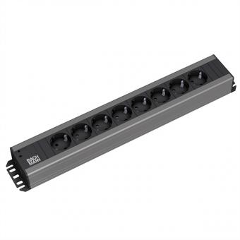 Bande artisanale, 8x Schuko, compatible avec un rack 19 pouces, 2,0m 