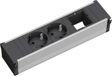 CONI, Steckdoseneinheit, 2x Schuko, 1x ABD 