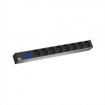 BN0500 19-pouces 1U 8 prises, mesure par phase 