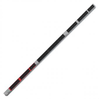 IT PDU ALU, 1HE, 36x C13, 6x C19, 3x CEE 16A, rot 