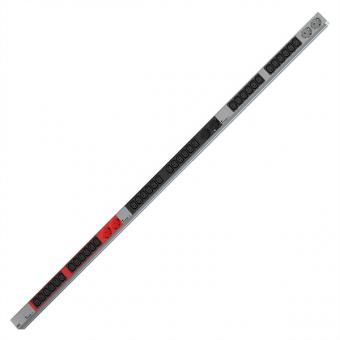 IT PDU ALU, 1HE, 36x C13, 6x Schuko, 3x CEE 32A, rot 