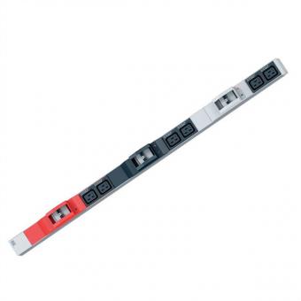 IT PDU ALU, 0HE, 6x C19, 6x LS, 3x CEE 32A, rot 