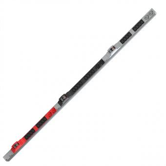 IT PDU ALU, 1HE, 24x C13, 6x Schuko, 6x LS, 3x CEE 32A, rot 