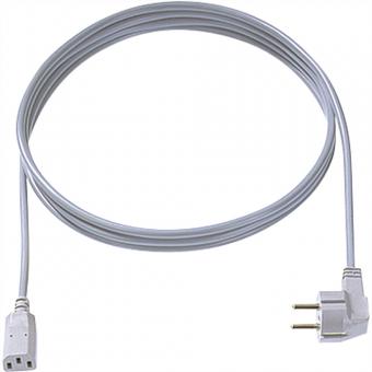 Zuleitung H05VV-F 3G1.0mm² grau, 3,0m, Typ 30/35 C13 