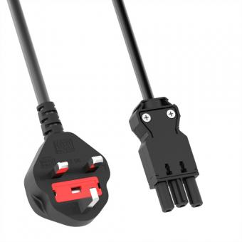 Zuleitung H05VV-F 3G1,5mm², L: 4,0m sw ISV/UK 