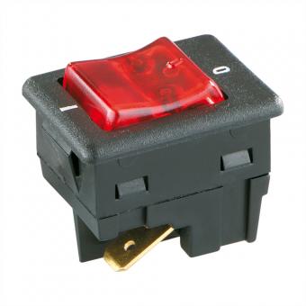 Wippenschalter Serie 8005, Ausschalter, bel., 2polig, s/r 