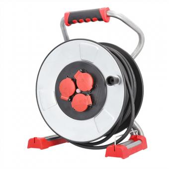 Profi-Kabeltrommel IronCoat 3xCEE7/3 H07RN-F 3G1,5mm² 40m 