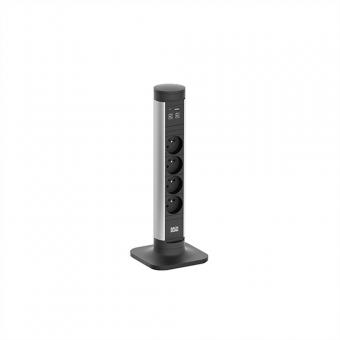 CYCLE Pole S 4xUTE 1xUSB A/C 22W 2,5m CEE7/7 