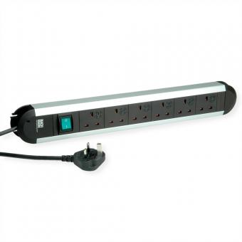 Multiprise PRIMO 6x UK, interrupteur avec protection totale des appareils, 1,75m 