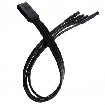 OCHNO Switch Adapter 4Port Alu integrierter LED Taster 