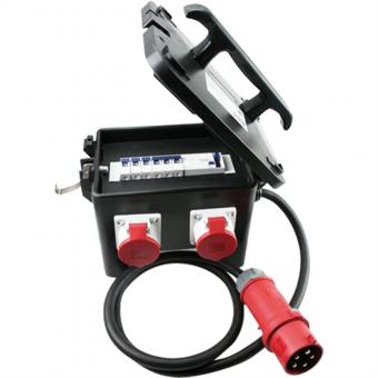 Vollgummiverteiler 32A 3Ph, 1x16A 5p400V, 1x32A 5p400V 