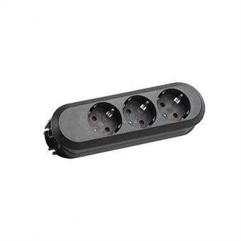 SMART 3xCEE7/3 noir, 3x contact de protection 