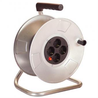 Enrouleur de câble 4x vide, sans câble, tôle d'acier 