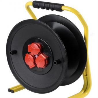 Enrouleur de câble triple vide, IP20, sans câble, châssis à double tube 